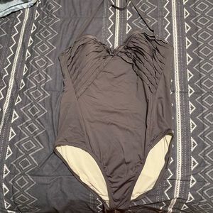 Sexy brown one-piece